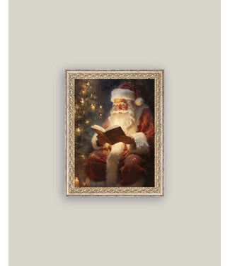 12x16 Classic Santa Framed Antique Art