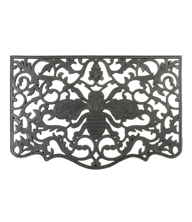 MACKENZIE CHILDS Queen Bee Rubber Door Mat