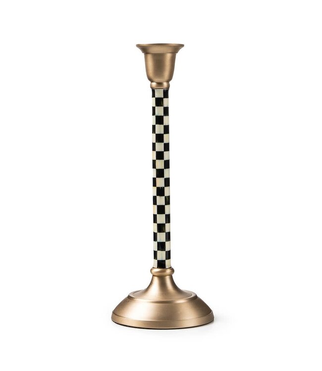 MACKENZIE CHILDS Courtly Check Medium Candlestick