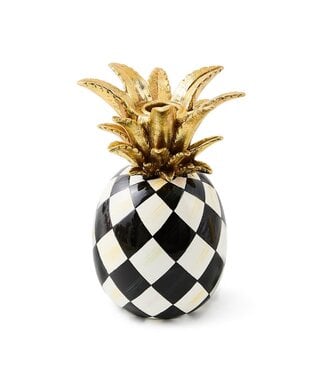 MACKENZIE CHILDS Marquee Pineapple Candle Holder