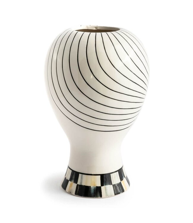MACKENZIE CHILDS Doodles Lady Head Vase