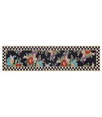 MACKENZIE CHILDS Flower Market 2'6" x 10' Washable Runner