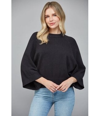Naomi Reglan Sleeve Short Wide Sleeve Crew Neck Sweater