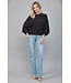 Naomi Reglan Sleeve Short Wide Sleeve Crew Neck Sweater