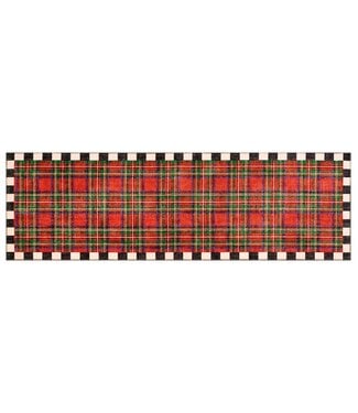 MACKENZIE CHILDS Royal Stewart Tartan Red 2'6" x 8' Washable Runner