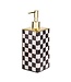 MACKENZIE CHILDS Courtly Check Glass Soap Pump