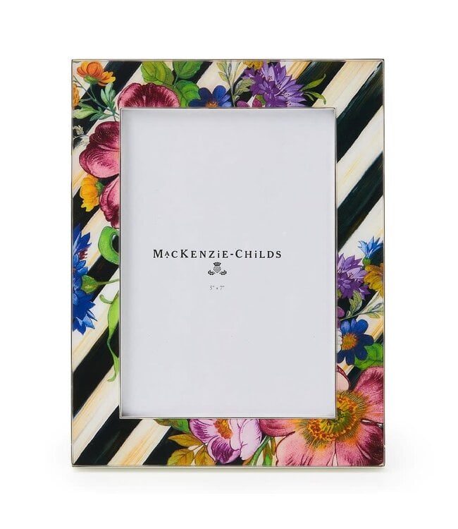 MACKENZIE CHILDS Flower Market Silver Plated 5"x7" Frame