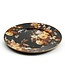 MACKENZIE CHILDS Wild Rose Brown Serving Platter