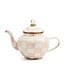 MACKENZIE CHILDS Rosy Check 4 Cup Teapot