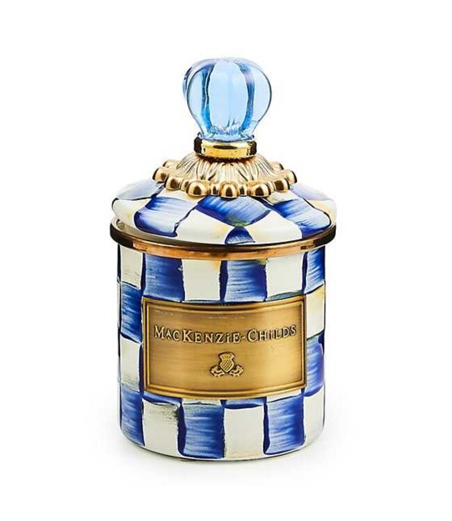 MACKENZIE CHILDS Royal Check Enamel Canister - Mini