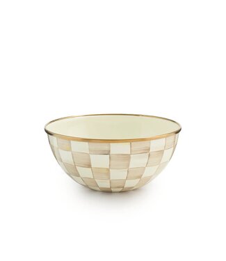 MACKENZIE CHILDS Mocha Check Small Everyday Bowl