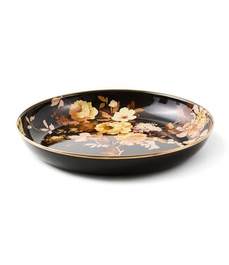 MACKENZIE CHILDS Wild Rose Brown Abundant Bowl