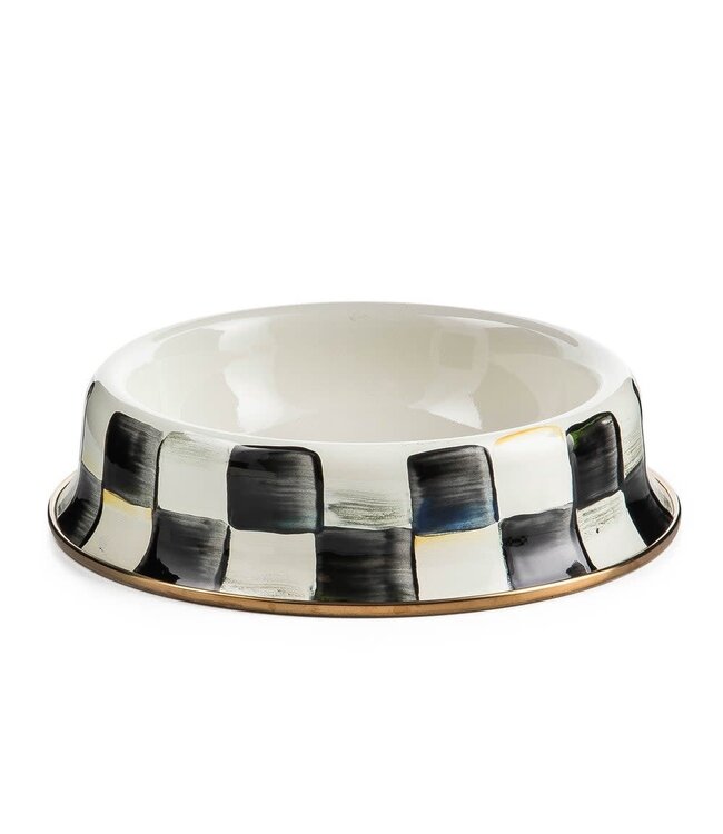 MACKENZIE CHILDS Courtly Check Small Pet Dish