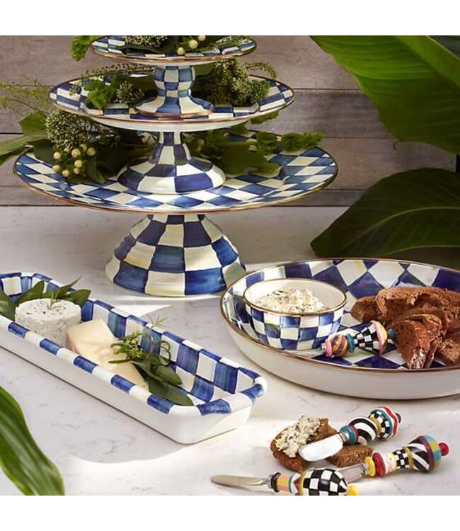 MACKENZIE CHILDS Royal Check Abundant Bowl