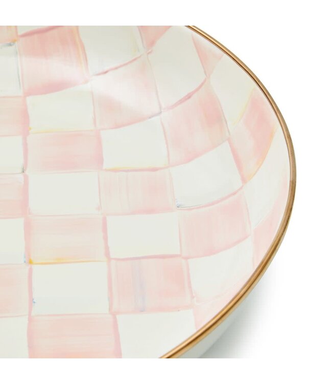 MACKENZIE CHILDS Rosy Check Abundant Bowl