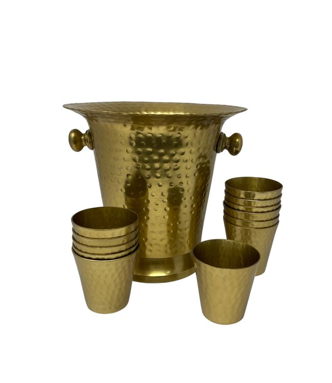 Ham Gold Wine Cooler with 12 cups