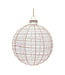 Ball Ornament 4”D Glass