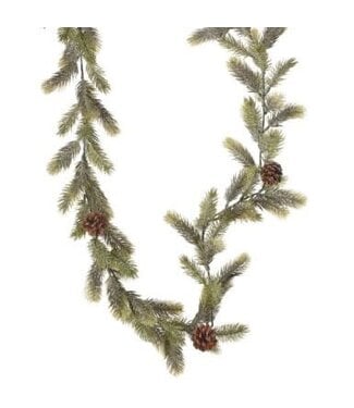 72" Frosted Angel Pine Garland