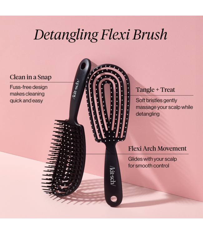 KITSCH Detangling Flexi Brush - Black