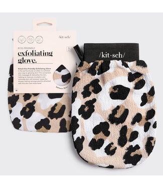 KITSCH Eco-Friendly Exfoliating Glove - Leopard