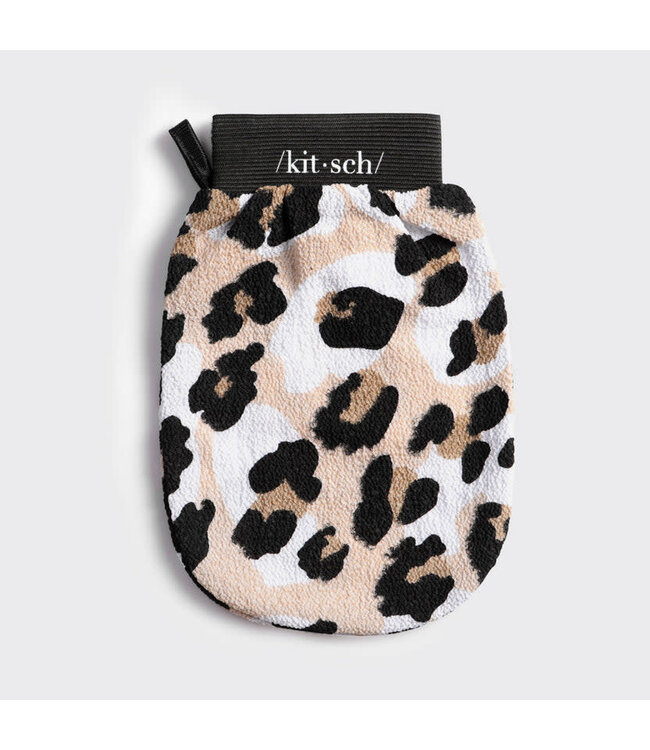 KITSCH Eco-Friendly Exfoliating Glove - Leopard