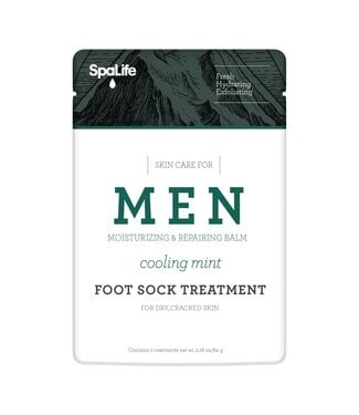 Men's Cooling Mint Moisturizing Foot Sock Treatment