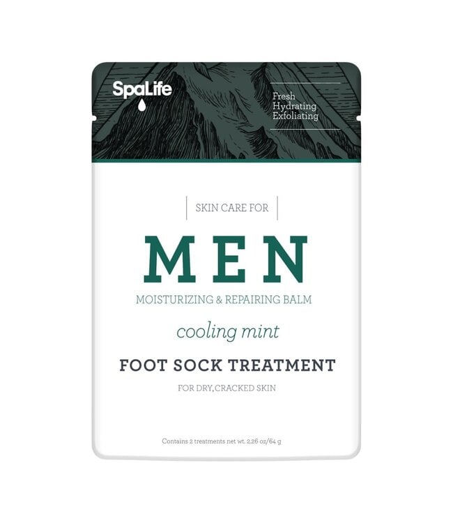 Men's Cooling Mint Moisturizing Foot Sock Treatment