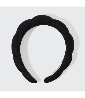 KITSCH Recycled Fabric Puffy Headband - Black