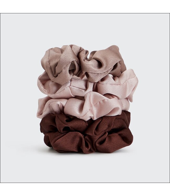 KITSCH Satin Sleep Scrunchies - Cameo