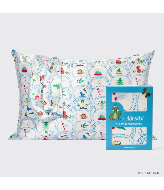 KITSCH Elf X Kitsch Satin Pillowcase Standard - North Pole
