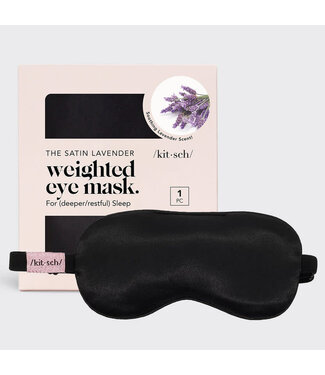 KITSCH The Lavender Weighted Satin Eye Mask