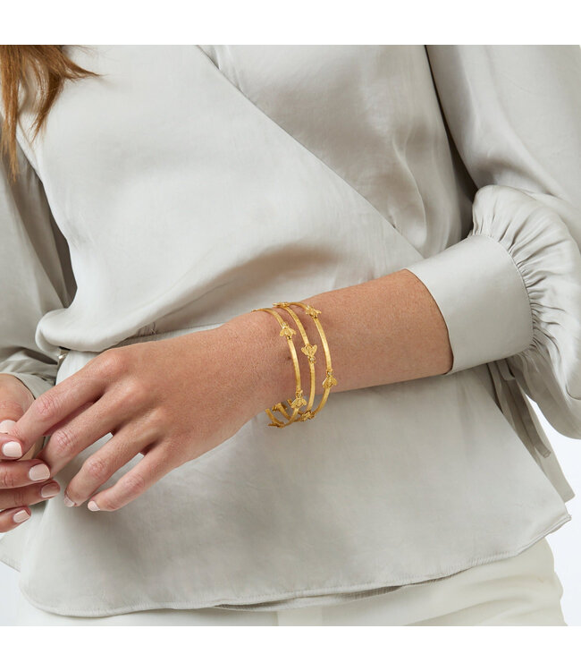 JULIE VOS Bee Bangle Gold