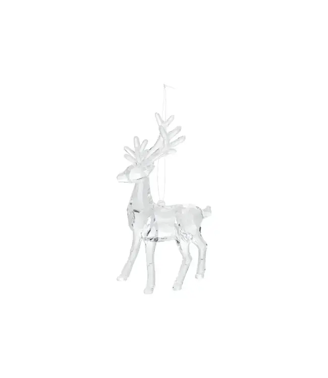 6"H Acrylic Faceted Deer Ornament