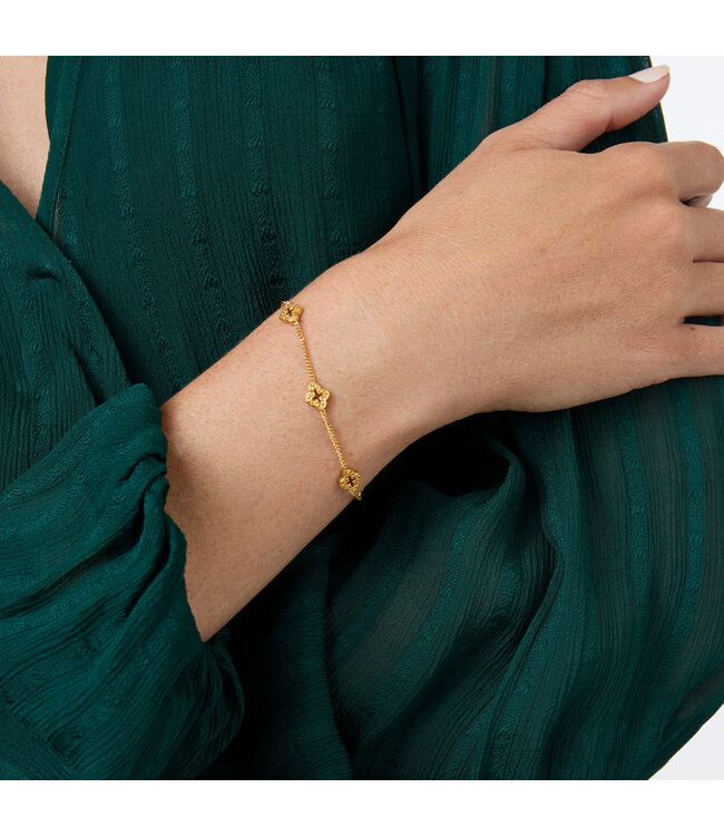 JULIE VOS Florentine Delicate  Bracelet Gold