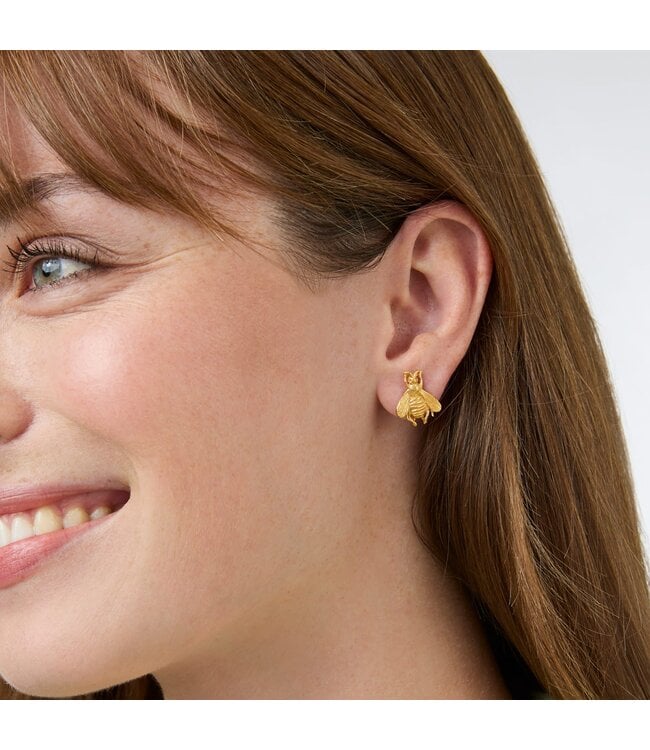 JULIE VOS Bee Stud Gold Earrings