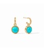 JULIE VOS Fleur-de-Lis Hoop & Charm Earring