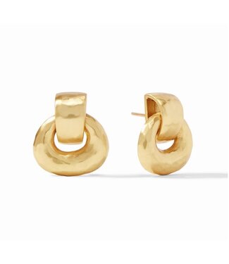JULIE VOS Avalon Doorknocker Earring Gold JULIE VOS Avalon Doorknocker Earring Gold