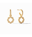 JULIE VOS Odette Hoop & Charm Earring