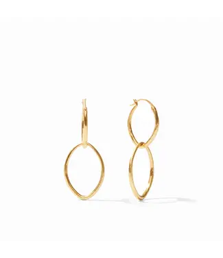 JULIE VOS Fleur-de-Lis 2-in-1 Earring