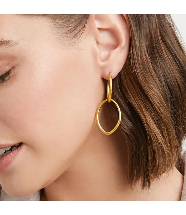 JULIE VOS Fleur-de-Lis 2-in-1 Earring