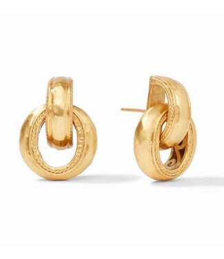 JULIE VOS Cannes Doorknocker Earring Gold