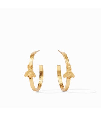 JULIE VOS Bee Hoop Earrings Medium JULIE VOS Bee Hoop Earrings Medium
