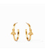 JULIE VOS Bee Hoop Earrings Medium