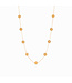 JULIE VOS Valencia Delicate Station Necklace Gold