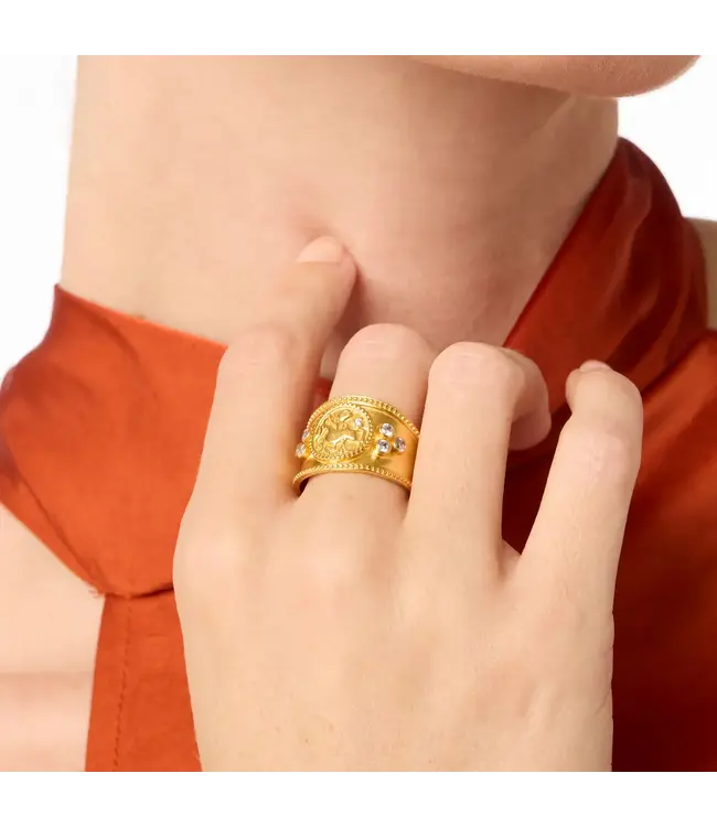 JULIE VOS Coin Crest Ring