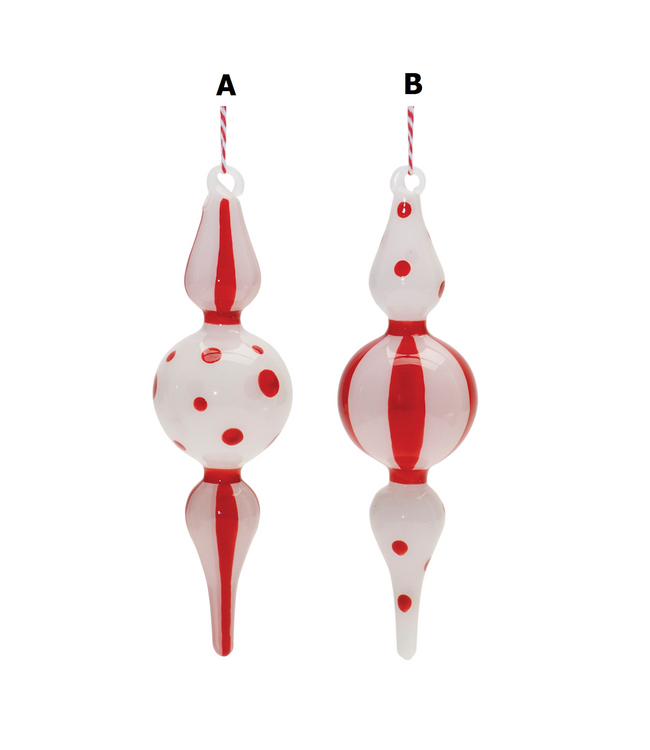 Drop Ornament Glass - Sold Individually