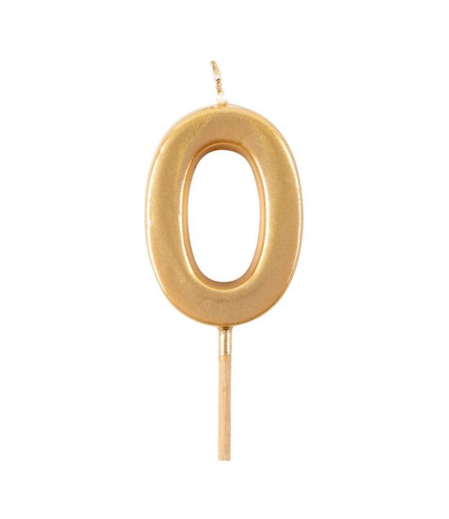 Number Birthday Candle Gold