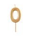 Number Birthday Candle Gold