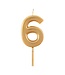 Number Birthday Candle Gold