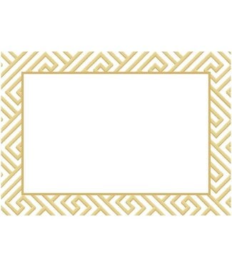 Gold Fretwork Adhesive Label